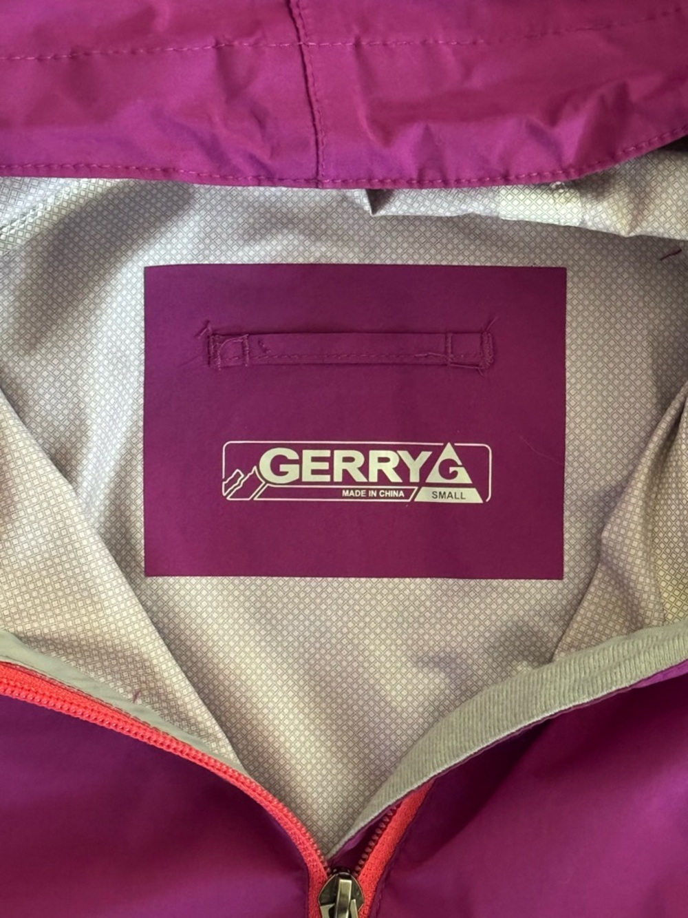 Gerry Weber Girls' Hooded Raincoat in Bright Magenta with Coral Zipper - Picture 4 of 6